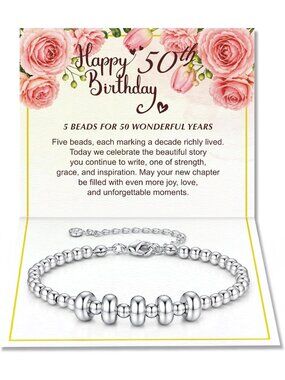 Charming Birthday Bracelet for Women - Perfect Gift for 30th to 70th
